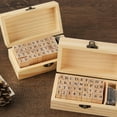 thumbnail image 4 of Wooden Alphabet Letter Number Stamps Multi Purpose Wooden Ink Stamps Set Typewriter Font, 4 of 10