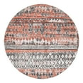 thumbnail image 3 of Unique Loom Leipzig Collection Area Rug - Dresden (6' 1" Round Salmon/Gray), 3 of 7