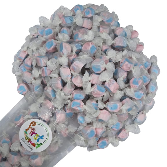 Cotton Candy Salt Water Taffy 2 Pound Resealable Bag