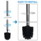 thumbnail image 3 of Toystoory Escobilla de baño de acero inoxidable 304, cepillos de limpieza de baño con mango largo, lavable para el hogar, limpieza reutilizable del suelo Juegos de accesorios de baño Tipo 2 Toystoory HA010759-02B, 3 of 6