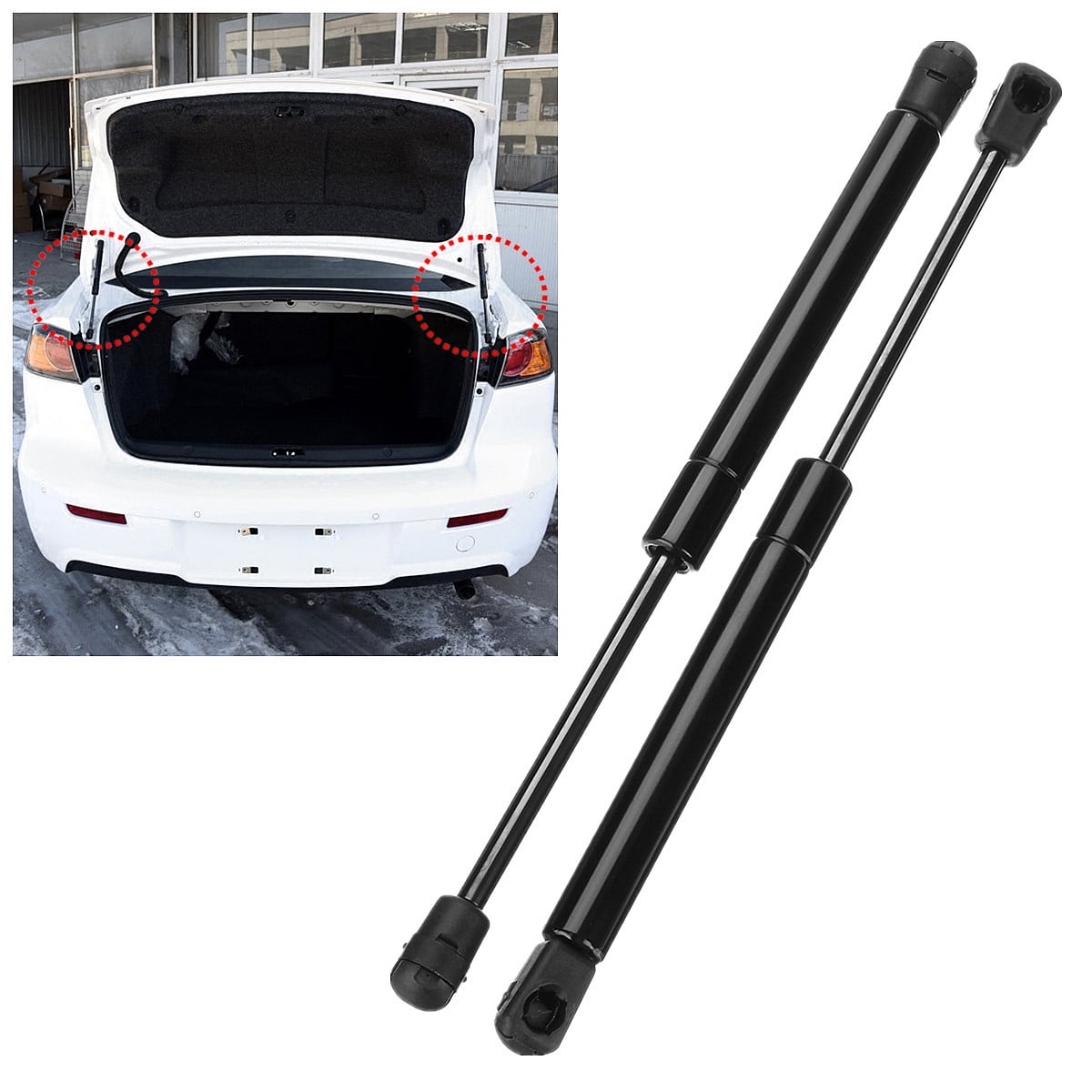 2Pcs Rear Trunk Lid Lift Support Strut Damper For Mitsubishi Lancer EX