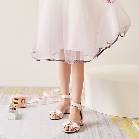 

Gubotare Summer Sandals for Baby Girl Comfortable Girls Toddler Little Kid Lightweight Hook Loop Sandal (Pink 13.5)