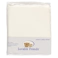 thumbnail image 2 of Luvable Friends Baby Fitted Playard Sheet, White, One Size, 2 of 2