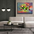 thumbnail image 6 of Epic Graffiti 'Colorful Flowers 2' by Ata Alishahi, Giclee Canvas Wall Art, 54"x40", 6 of 8