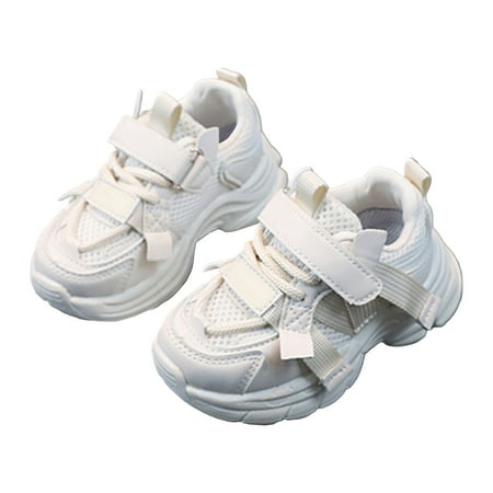 Ierhent Running Shoes Boys  Sneakers Children s Sneakers Color Gradient Light Shoes Dad Shoes Lace Up Soft Soles Baby Running Sports Shoes(Beige 12)