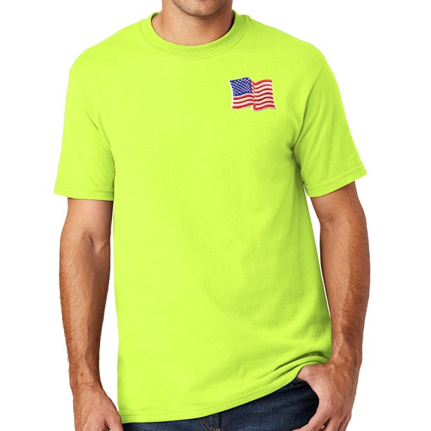 Buy Cool Shirts Men's Patriotic American Flag Patch Tshirt Made in