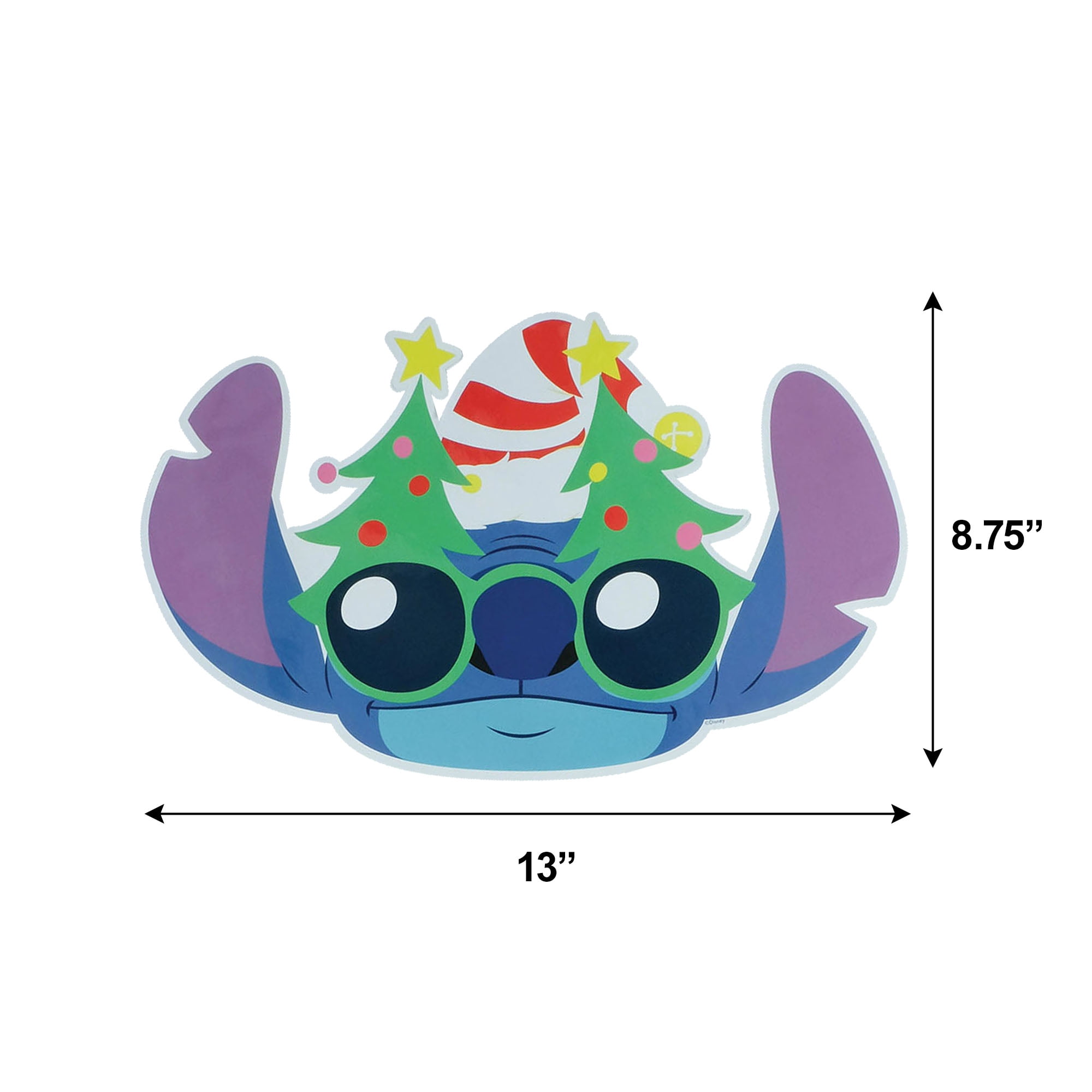 Disney Stitch Christmas Door Sticker Set – Holiday Wall & Door Decals