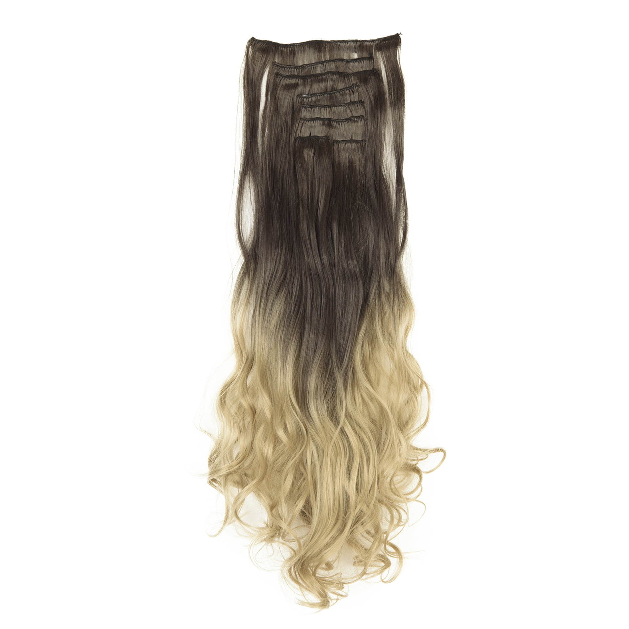 FOCUSSEXY Hair Extensions 24" Hairpieces Hair Extensions Synthetic Hair  Pieces Clip in Hair Extensions Natural Hair Pieces for Women Hair Extension  - Walmart.com