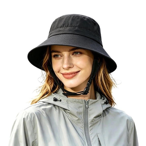 Wide Brim Sun Hats Foldable Fisherman Hat, Waterproof Outdoor Hiking Sun Hat