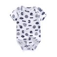 thumbnail image 6 of Zavbaby Baby Boy Girl Cotton Short Sleeve Bodysuits,5-Pack,Sizes 0-12M, 6 of 11