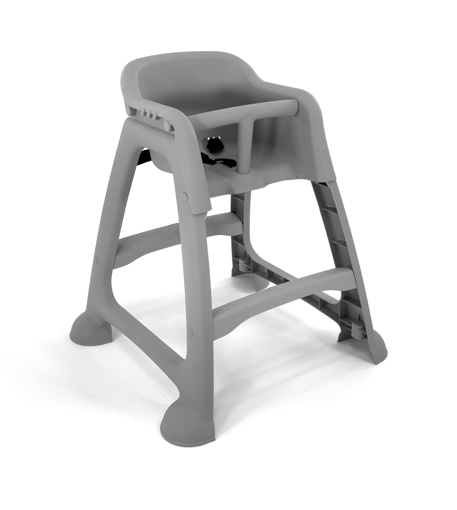 Stackable Kids High Chair with Tray for Restaurant Unassembled Under Table Fit Max 50lb Gray Walmart