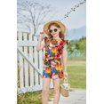 thumbnail image 5 of Arshiner Girls 2 Pieces Summer Outfits Twist Front Ruffle Sleeve T-Shirts and Shorts With Pockets Cute Clothes Sets, 5 of 6