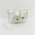 thumbnail image 4 of Bolso de hombro con remache transparente de PVC para mujer, bandolera informal con solapa para mujer Likrtyny Para estrenar, 4 of 9