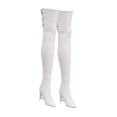 thumbnail image 4 of Figuras de acción a escala 1/6, botas altas, zapatos para muñecas, regalos DIY para niños y adultos, mujeres blanco, 4 of 8