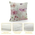 thumbnail image 4 of Creowell  Floral Throw Pillow Covers Spring Summer Outdoor Decor Lumbar Pillow Cases for Home Couch Decorations Pink, 4 of 5