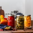 thumbnail image 4 of Mason Jars Esrentle, boca ancha, 12 paquetes de vidrio con tapas y correas, 4 of 7