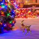 thumbnail image 4 of Adornos navideños, ciervos navideños iluminados, ciervos brillantes con tiras de luces para decoración de patios al aire libre, ciervos navideños artificiales preiluminados con luces LED decorativas., 4 of 6