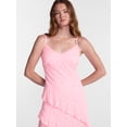 thumbnail image 2 of No Boundaries Lace Ruffle High Low Midi Dress, Women’s XXS-XXL, 2 of 4