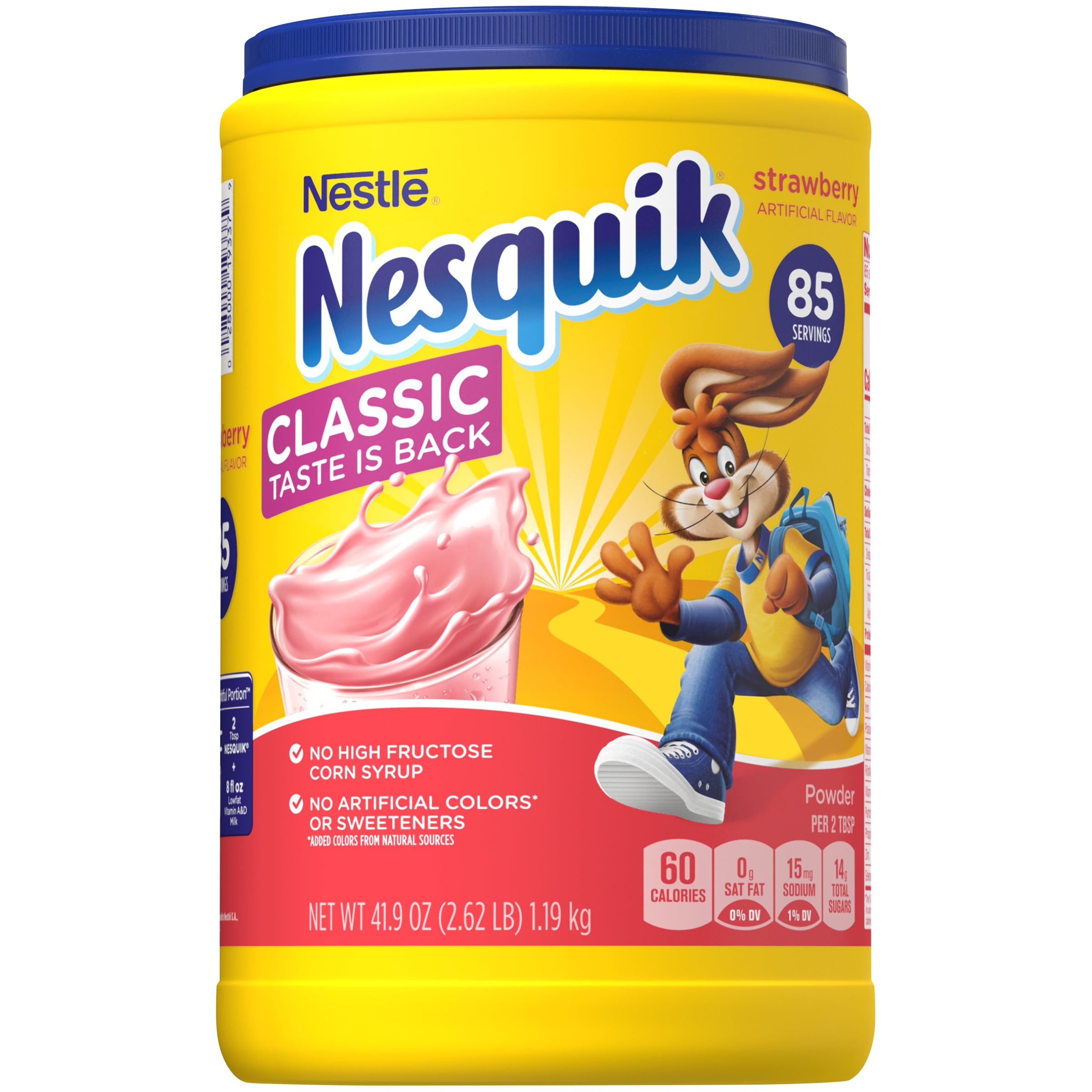 NESQUIK Strawberry Powder 41.9 oz. Canister