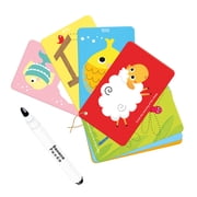 Banana Panda Let's Write and Wipe Animals 3+, dry erase cards set for toddler