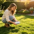 thumbnail image 6 of Natural Stone Bird Feeder Bowl - Decorative Outdoor Bird Bath & Feeding Dish with Raised Center, 2 Styles Round Or Flower, Weatherproof Garden Decor, 6 of 6