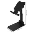 thumbnail image 2 of HEMOTON Desktop Phone Bracket Foldable Phone Bracket Creative Phone Holder Phone Display Stand (Black), 2 of 8