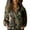 Bronze, variant on Breezora Breathable Cotton Women's Long Sleeve Blouse with Floral Print Button Down Design for a Casual Chic Look S Size Green