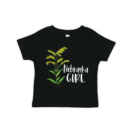 

Inktastic Nebraska Girl Goldenrod Flower Gift Toddler Toddler Girl T-Shirt