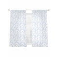 thumbnail image 7 of Blue Spring Floral Sheer Curtains 72 Inch Length 2 Panels Set, Elegant Watercolor Summer Botanical Voile Window Treatment Rod Pocket Curtains Sheers Drapes for Bedroom/Living Room/Kitchen 52"x72"x2, 7 of 7