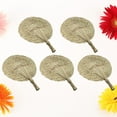 thumbnail image 4 of Pack of 5 Handwoven Grass Fans - , Unique Design for Home or Outdoor Use (As Shown), 4 of 7