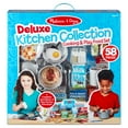 Melissa & Doug Deluxe Kitchen Collection Cooking & Play Food Set 58