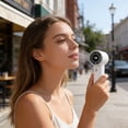 thumbnail image 4 of weibbin News Handheld Mini Small Fan Digital Display High Speed 199 Speed Brushless USB Charging Portable Fan, 4 of 6