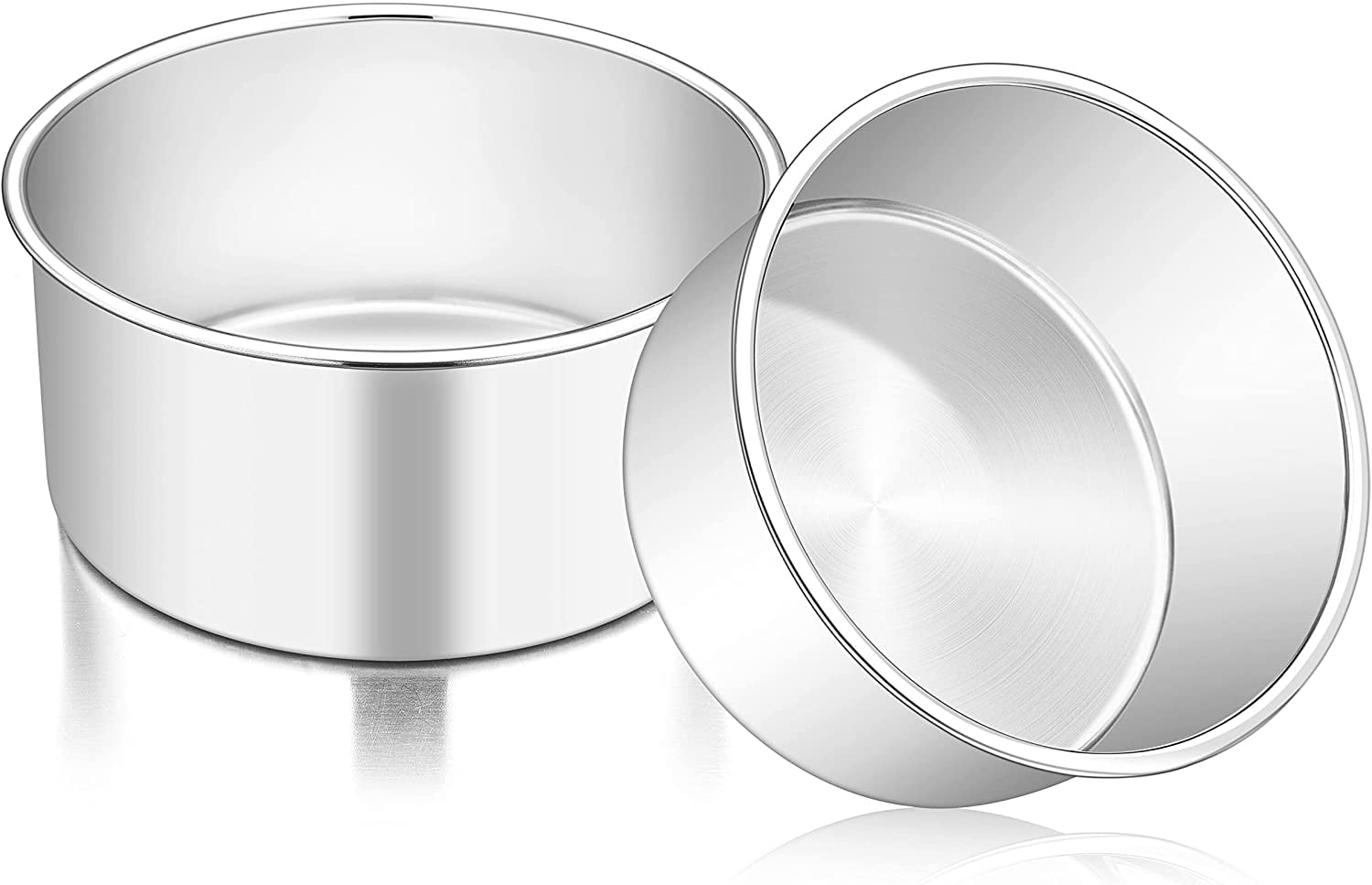 TeamFar 6 Inch Cake Pan 6 X 3 Deep Round Cake Pan Tier Baking Pans Set taste-healthy-food-recipe-online-recipes-of-baked-food-desserts