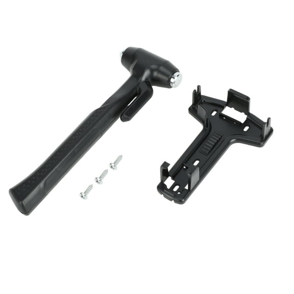 Unique Bargains Universal Car Safety Hammer Glasses Breaker Urgent Escape Tool Black