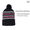 Black/ White/ Grey/ Red, variant on Striped Pom Pom Cuff Beanie Hat 12" for Unisex or Winter Headwear, Black/ White/ Grey/ Red, One Size