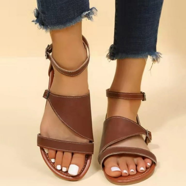HSMQHJWE Earth Spirit Sandals For Women Thong Sandals For Women