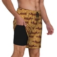 thumbnail image 2 of Daiia Dachshund Dog Puppy Mens Swim Trunks Swim Shorts Quick Dry Swim Shorts with Mesh Lining Pockets-Small, 2 of 9