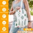 thumbnail image 3 of Bolsas de lona reutilizables de 10 oz, paquete de 6, sostenibles y ecológicas, para sublimación, ligeras y en blanco, ideales para hacer bolsas de regalo DIY, transferencia de calor y sublimación., 3 of 8