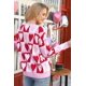 thumbnail image 5 of Jersey HQP Valentines Love Heart Graphic para mujer, rosa, 5 of 7