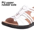 thumbnail image 3 of Sandalias Vestir Zapatos para Planas Ahuecadas Punta Abierta Antideslizante Mujer, 3 of 8