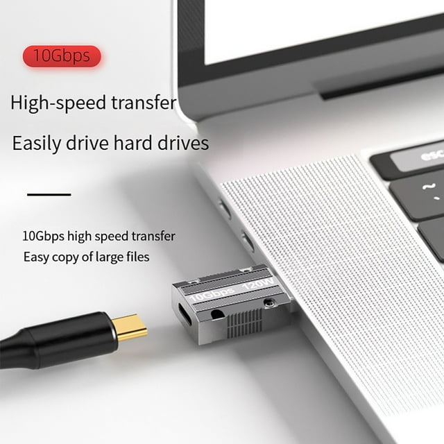 Langgg Type-C to USB Converter Adapter Support 4K/8k 60Hz Video Connector for Computer Desktop Laptop PC