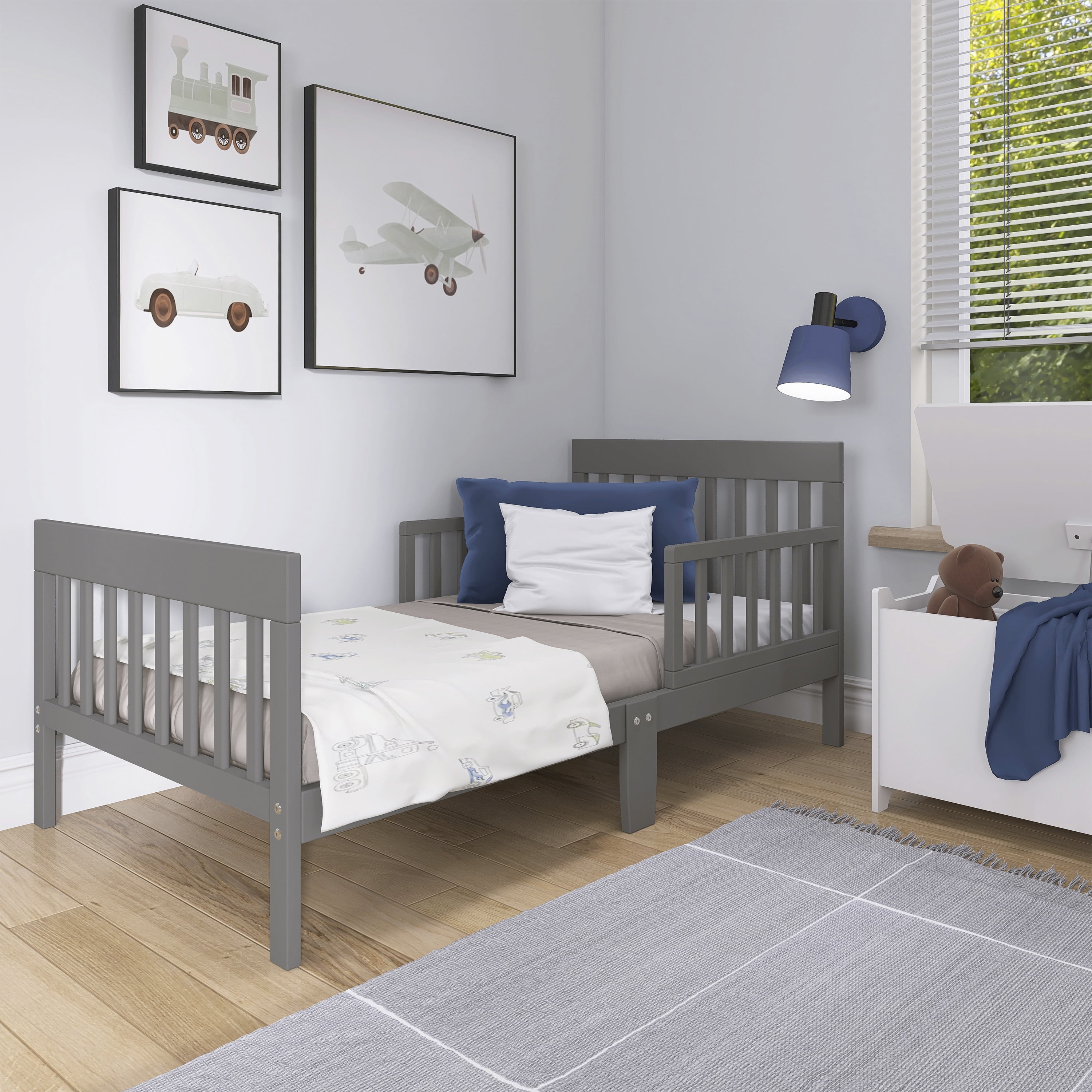 Dream on Me Finn Toddler Bed, Storm Grey