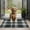 Blue Green Plaid, variant on Black and White Small Checkered Pattern Door Rugs,Washable Non Slip Door Mats Indoor,Decorative Door Mats,Entry Mat Indoor for Entrance,Bedroom,Kitchen,Bathroom,17"x30"