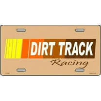 Dirt Track Racing Novelty License Plate