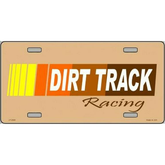 Dirt Track Racing Novelty License Plate