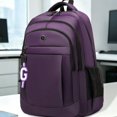 thumbnail image 3 of Oxford Fabric Zipper Backpack with Charm, 3 of 5