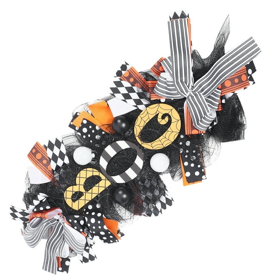 NICEXMAS 1Pc Halloween Wreath Pendant Hanging Decoration Door Embellishment