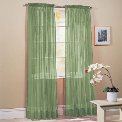 WPM 60 x 63Inches Sheer Window Elegance Curtains/drape/panels