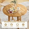 thumbnail image 2 of Resenkos Patio&nbsp;Dining&nbsp;Tables,Patio Tables,31.5 Inches Patio Dining Table with Slatted Tabletop and X-shaped Frame, 2 of 9