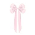 thumbnail image 4 of Pink Christmas Bow – 80×40in Large Velvet Tree Topper Bow, Holiday Ribbon for Door, Wall, Wreath | Charming Pink Holiday Décor, 4 of 4